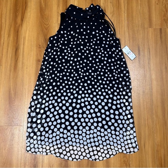 Jessica Howard Black and White Ruffled Tiered Mini Dress - Picture 3 of 15